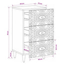 Sideboard Brun 40 x 33,5 x 75 cm Massivt mangotræ
