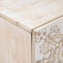 Natskab Hvid 40 x 33,5 x 46 cm Massivt mangotræ