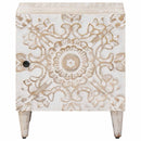 Natskab 2 pcs Hvid 40 x 33,5 x 46 cm Massivt mangotræ