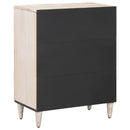 Opbevarings Sideboard Hvid 60 x 33,5 x 75 cm Massivt mangotræ