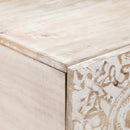 Sofabord Hvid 100 x 54 x 40 cm Massivt mangotræ