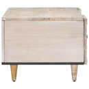 Sofabord Hvid 100 x 54 x 40 cm Massivt mangotræ