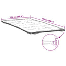 madrasbeskytter 100x220 cm hvid