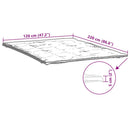 madrasbeskytter 120x220 cm hvid