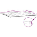 madrasbeskytter 200x220 cm hvid