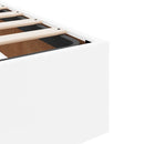 osmannisk sengeramme uden madras 80x200 cm kunstlæder hvid