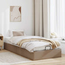 osmannisk sengeramme uden madras 80x200 cm kunstlæder cappucino