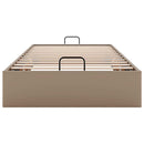 osmannisk sengeramme uden madras 80x200 cm kunstlæder cappucino