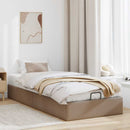 osmannisk sengeramme uden madras 90x200 cm kunstlæder cappucino