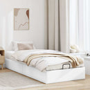 osmannisk sengeramme uden madras 100x200 cm kunstlæder hvid