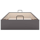 osmannisk sengeramme uden madras 100x200 cm kunstlæder grå