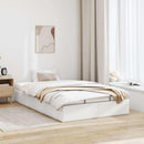 osmannisk sengeramme med madras 120x190 cm kunstlæder hvid
