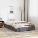 osmannisk sengeramme uden madras 120x190 cm kunstlæder grå