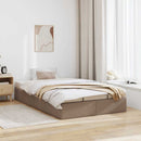 osmannisk sengeramme uden madras 120x190cm kunstlæder cappucino