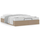 osmannisk sengeramme uden madras 140x190cm kunstlæder cappucino