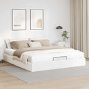 osmannisk sengeramme uden madras 160x200 cm kunstlæder hvid
