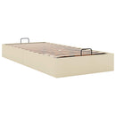 osmannisk sengeramme uden madras 80x200 cm stof cremefarvet