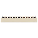 osmannisk sengeramme uden madras 80x200 cm stof cremefarvet