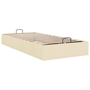 osmannisk sengeramme uden madras 80x200 cm stof cremefarvet