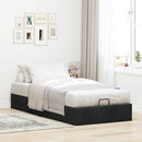 osmannisk sengeramme uden madras 90x190 cm stof sort
