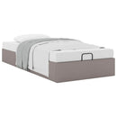 osmannisk sengeramme uden madras 90x190 cm stof gråbrun
