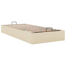 osmannisk sengeramme uden madras 90x200 cm stof cremefarvet