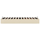 osmannisk sengeramme uden madras 100x200 cm stof cremefarvet