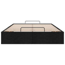 osmannisk sengeramme uden madras 120x190 cm stof sort