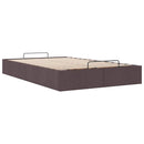 osmannisk sengeramme uden madras 120x190 cm stof mørkebrun