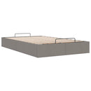 osmannisk sengeramme uden madras 120x190 cm stof gråbrun
