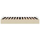 osmannisk sengeramme uden madras 120x190 cm stof cremefarvet