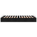 osmannisk sengeramme uden madras 120x200 cm stof sort