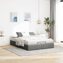 osmannisk sengeramme uden madras 140x190 cm stof mørkegrå
