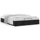 osmannisk sengeramme uden madras 140x190 cm stof sort