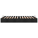 osmannisk sengeramme uden madras 140x190 cm stof sort