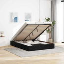 osmannisk sengeramme uden madras 140x190 cm stof sort
