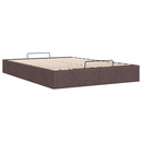 osmannisk sengeramme uden madras 140x190 cm stof mørkebrun