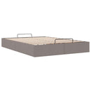 osmannisk sengeramme uden madras 140x190 cm stof gråbrun