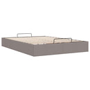 osmannisk sengeramme uden madras 140x190 cm stof gråbrun