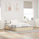 osmannisk sengeramme uden madras 140x190 cm stof cremefarvet