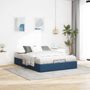 osmannisk sengeramme uden madras 140x190 cm stof blå