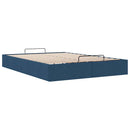 osmannisk sengeramme uden madras 140x190 cm stof blå
