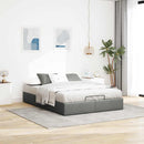 osmannisk sengeramme uden madras 140x200 cm stof mørkegrå