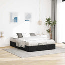 osmannisk sengeramme uden madras 140x200 cm stof sort