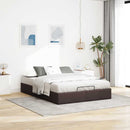 osmannisk sengeramme uden madras 140x200 cm stof mørkebrun