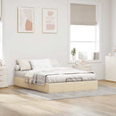 osmannisk sengeramme uden madras 140x200 cm stof cremefarvet