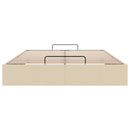 osmannisk sengeramme uden madras 140x200 cm stof cremefarvet