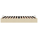 osmannisk sengeramme uden madras 140x200 cm stof cremefarvet