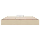 osmannisk sengeramme uden madras 160x200 cm stof cremefarvet