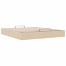 osmannisk sengeramme uden madras 160x200 cm stof cremefarvet